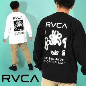 RVCA ルーカ 長袖 Tシャツ メンズ FLORAL  LS TEE ロンT ビッグシルエット サーフ サーフィン 長袖Tシャツ 20%off｜elephant