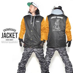 残りわずか！ Sサイズのみ 送料無料 スノーボードウェア メンズ Coach Jacket コーチジャケット バックプリント スノーボード ウェア SNOWBOARD JACKET