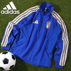 アディダス メンズ ウインドブレーカー adidas イタリア代表 ホーム ANTHEM JACKET ウインドジャケット ナイロン ジャージ 2026春夏新作 CD817