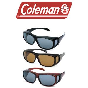 メガネの上から掛けられるオーバーサングラス Coleman コールマン 偏光レンズ UVカット 紫外線対策 アウトドア スポーツ CO3012 得割20｜elephant