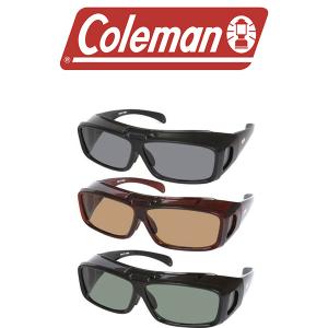 メガネの上から掛けられるオーバーサングラス 跳ね上げ式 Coleman コールマン 偏光レンズ UV...