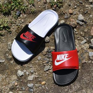 左右非対称 ナイキ サンダル メンズ レディース アシンメトリー NIKE ビクトリー 1 スライド ミックス スライド 黒 赤 dd0234