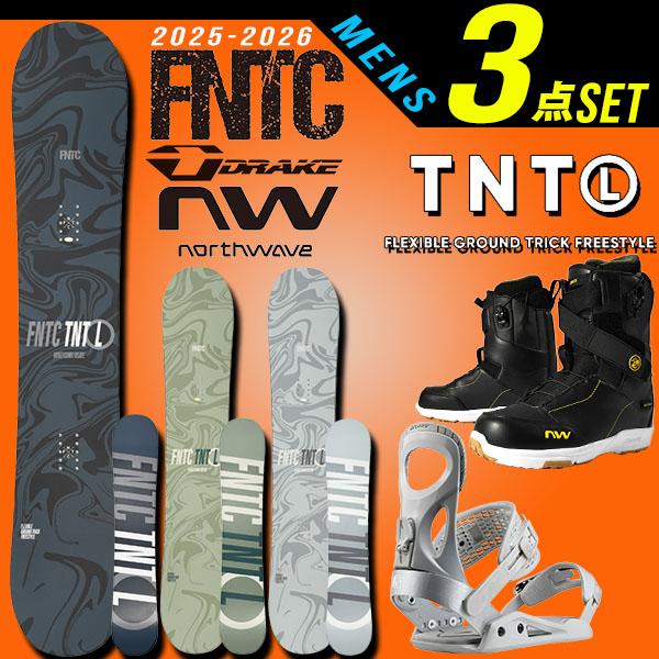 45%off 3点セット 2025-2026冬新作 FNTC TNT L スノーボード 板 スノボ ...