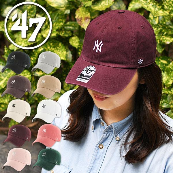 ネコポス発送！47 キャップ ニューヨーク ヤンキース スモールロゴ CAP 帽子 NY フォーティ...