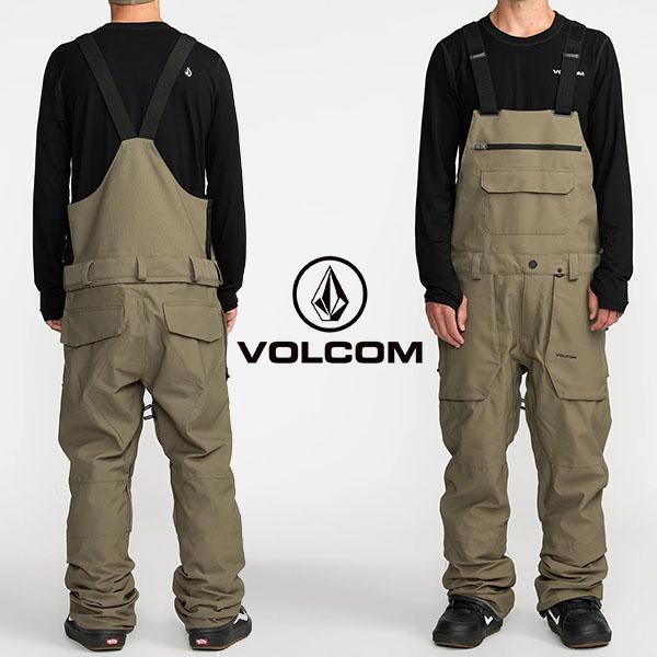 スノーボードウェア VOLCOM ボルコム ROAN BIB OVERALL MILITARY メン...