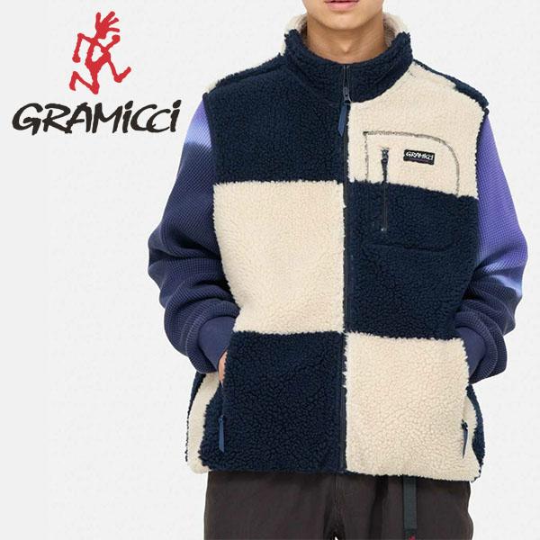 グラミチ Gramicci メンズ レディース CHECKERED SHERPA VEST チェッカ...