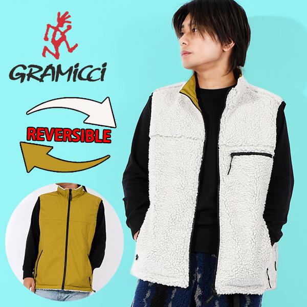 グラミチ Gramicci メンズ レディース REVERSIBLE FLEECE VEST リバー...