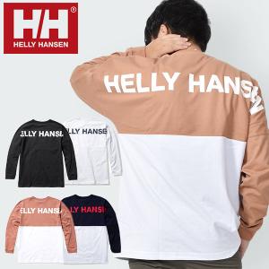 大きいサイズ XL ヘリーハンセン バックプリント 長袖Tシャツ HELLY HANSEN メンズ L/S Panel Tee パネルティー he32071