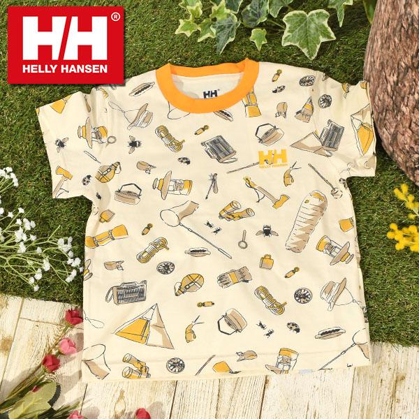 現品限り ヘリーハンセン 半袖Tシャツ 子供 キッズ HELLY HANSEN アウトドア テキスタ...