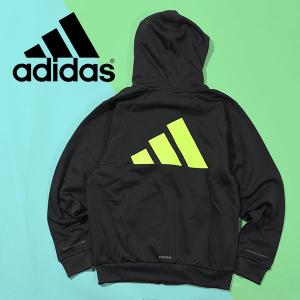 アディダス キッズ スウェット パーカー adidas U TRAIN ESS スウェットFZフーディ フルジップ ジュニア 子供 ジャージ トレーナー IKS28｜elephant