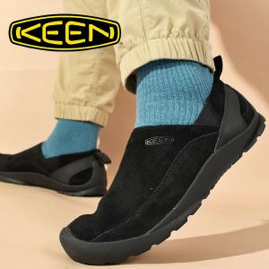 キーン KEEN アウトドアスニーカー メンズ JASPER SLIP-ON スリッポン サイドゴア シューズ 靴 黒 国内正規品 1027881の商品画像