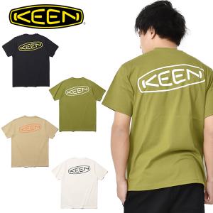 JAPAN企画 生地厚 半袖 Tシャツ KEEN キーン C&amp;B Logo Tee バックロゴティー メンズ ビックシルエット 身幅広い