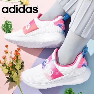 アディダス レディース スリッポン スニーカー adidas LITE ADIRACER ADAPT 4.0 K カジュアル シューズ 靴 ビッグロゴ 2022秋新作 GW4243