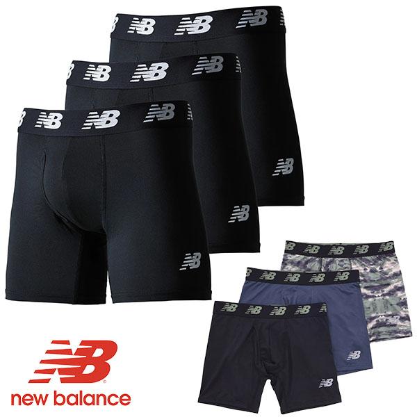 ニューバランス New Balance プレミアムボクサーパンツ 6インチ 前開き 3PACK メン...