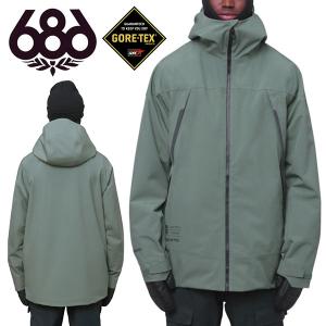 スノーボードウェア 686 SIX EIGHT SIX シックスエイトシックス グリーン系 GORE-TEX HYDRASTASH SYNC JACKET メンズ 2023-2024冬新作 30%off｜elephant