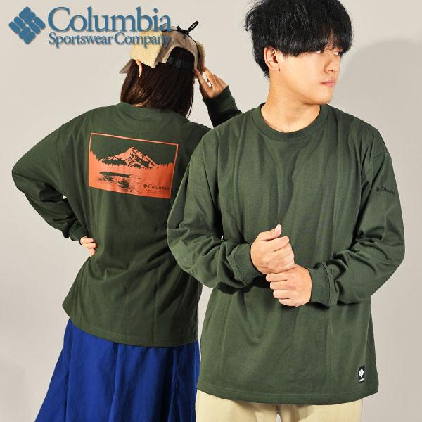 現品限り コロンビア 長袖Tシャツ Columbia メンズ レディース 速乾 UVカット グラフィ...