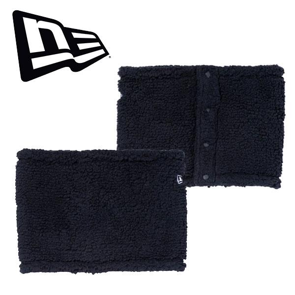 ネックウォーマー ニューエラ NEWERA ボア フリース スナップボタン ネックゲイター 防寒 自...