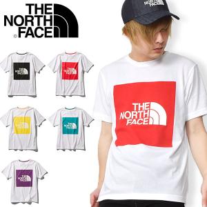 ザ・ノースフェイス スクエアロゴ 半袖Tシャツ メンズ THE NORTH FACE カラードビッグロゴティー nt32043