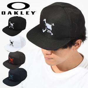 ゴルフ キャップ OAKLEY オークリー メンズ スカル ロゴ  帽子 GOLF 平つば GOLF ウェア コンペ 景品 FOS901389 得割27｜elephant