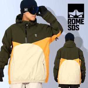 XLサイズ スノーボードウェア ROME SDS ローム OG PULLOVER JACKET プルオーバー ジャケット アーミーグリーン オリーブ系 メンズ  2023-2024冬新作 25%off｜elephant