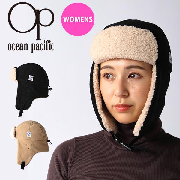 フライトキャップ オーシャンパシフィック Ocean Pacific OP レディース 耳あて ファ...