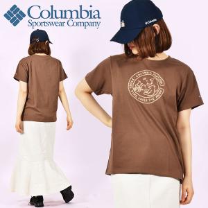 ゆうパケット対応可能コロンビア 半袖Tシャツ Columbia レディース W Chicago Avenue SS Tee ロゴT キャンプ PL1386 2022春夏新作