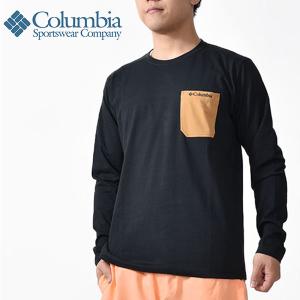 コロンビア 長袖Tシャツ Columbia メンズ Young Street LS Shirt 胸ポケット ロンT アウトドア 白 黒 PM0554 2022春夏新作