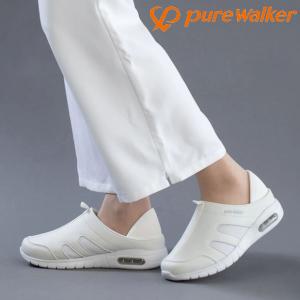 2WAY クロッグスニーカー レディース ピュアウォーカー PURE WALKER ナースシューズ ...