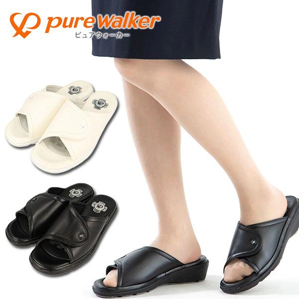 スニーカーサンダル ナースシューズ レディース ピュアウォーカー PURE WALKER 疲れにくい...