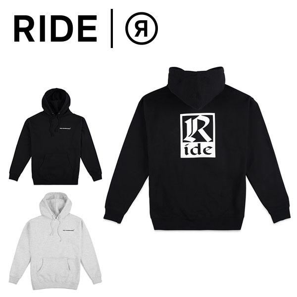 パーカー RIDE ライド OLD ENGLISH HOODY フード メンズ レディース ユニセッ...
