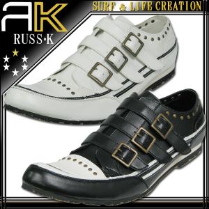 RUSS-K■ベルクロ＆スタッズ スプリングトゥシューズ　RK2007《メンズ》NEWSのＣＭで話題のラスケー