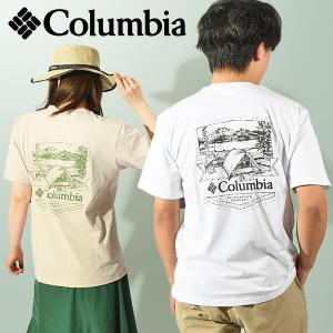 ゆうパケット対応可能！コロンビア 半袖Tシャツ Columbia メンズ レディース ロッカウェイリバー バックプリント グラフィックT XE4916 2024春夏新作｜elephant