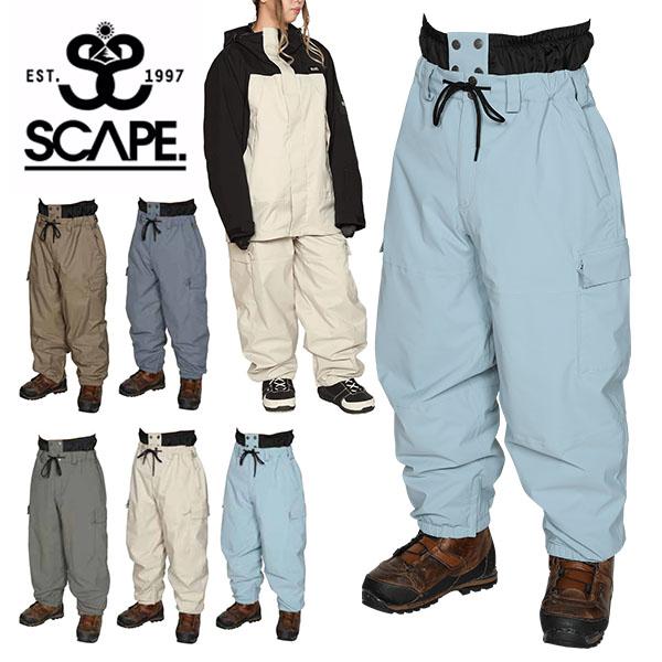 35%off スノーボードウェア SCAPE エスケープ BAGGY PANTS メンズ レディース...