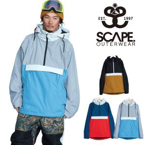 半額 50%off スノーボードウェア SCAPE エスケープ ANORAK メンズ アノラック ジャケット スノボ 71121308｜elephant