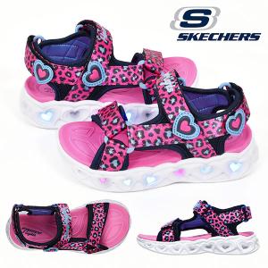 光る靴 キッズ サンダル スケッチャーズ SKECHERS S LIGHTS エスライツ スポーツサンダル ベルクロ ストラップ 302090L