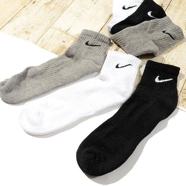 3足セット ソックス NIKE ナイキ 3P エブリデイ クッション クウォーターソックス 靴下 メ...