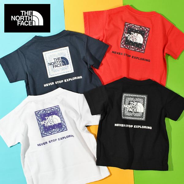 ネコポス発送！ノースフェイス UV バンダナ柄 半袖Tシャツ ベビー キッズ THE NORTH F...