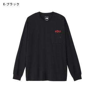 ネコポス発送!ノースフェイス 花柄 長袖Tシャ...の詳細画像1