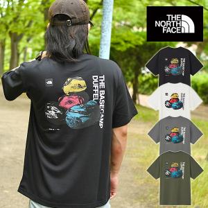 2026春夏新作 ノースフェイス 半袖Tシャツ メンズ レディース ダッフルバッグ バックプリント 吸汗速乾 THE NORTH FACE グラフィック NT32647