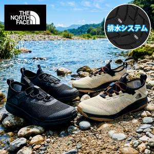 2026春夏新作 排水システム ノースフェイス 水陸両用 シューズ メンズ THE NORTH FACE Platte Canyon プラット キャニオン ブラック NF02645