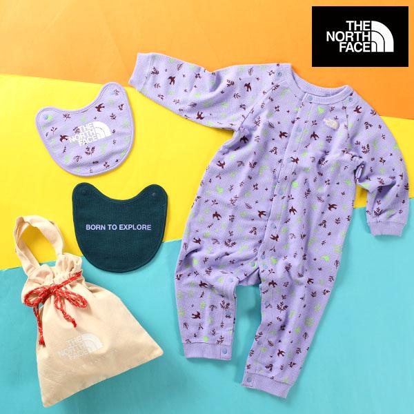 3点セット ノースフェイス ロンパース 2P ビブ ベビー スタイ キッズ 子供 THE NORTH...