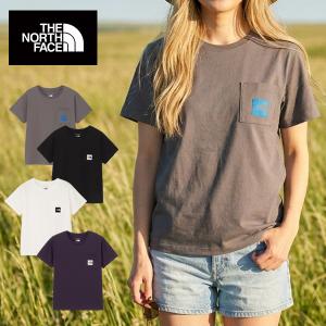 ネコポス発送！ 2026春夏新色 ノースフェイス 半袖Tシャツ レディース 吸汗速乾 ポケット スクエアロゴ 生地厚 THE NORTH FACE スクエア NTW82541