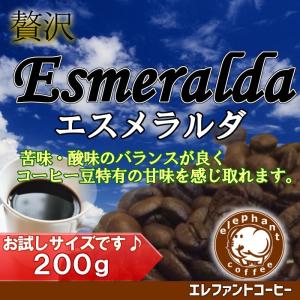 コロンビア　エスメラルダ　200g　中煎り　焙煎したて　追跡番号付きメール便送料無料｜elephantcoffee