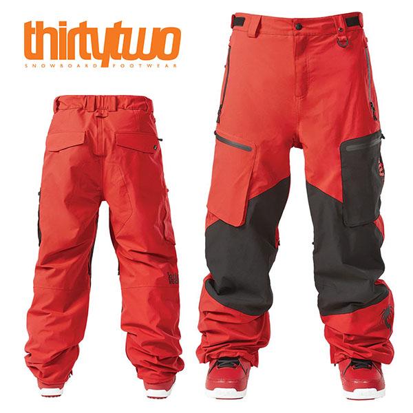 スノーボードウェア ThirtyTwo 32 サーティーツー TM PANT メンズ パンツ レッド...