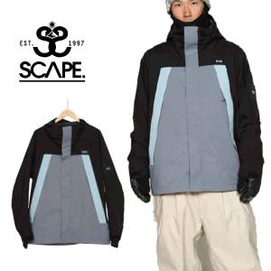 スノーボードウェア SCAPE エスケープ ブルー系 UTOPIA JACKET メンズ レディース...