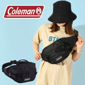 コールマン ウエストバッグ Coleman メンズ レディース AITHRIA エスリア 強撥水 5L ボディバッグ ウエストポーチ 黒 2000037684｜elephantsports