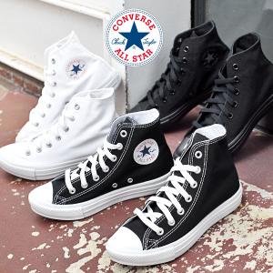 CONVERSE（コンバース） レザー オールスター ハイカット ブラック