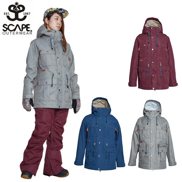 現品限り 40%off スノーボードウェア SCAPE エスケープ ATRAS JACKET レディ...