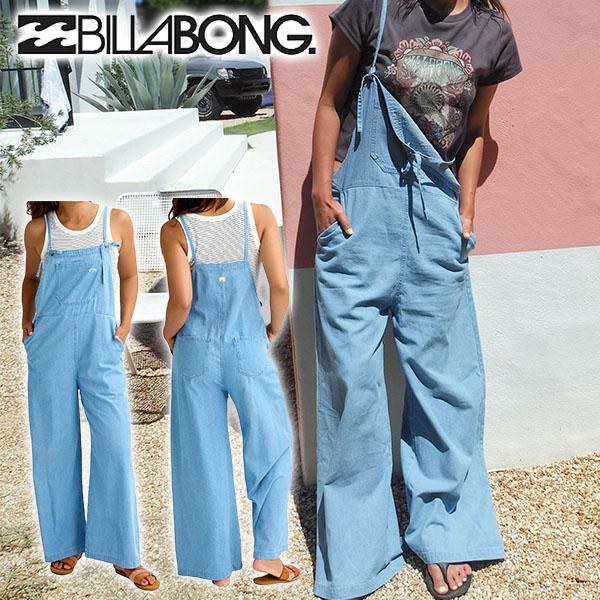 オーバーオール デニム ビラボン BILLABONG レディース WOVEN SALOPETTE オ...