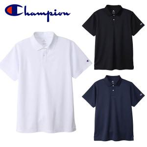 チャンピオン メンズ レディース 半袖 ポロシャツ Champion POLO SHIRT ワンポイント ロゴ 吸汗速乾 C3-XS396